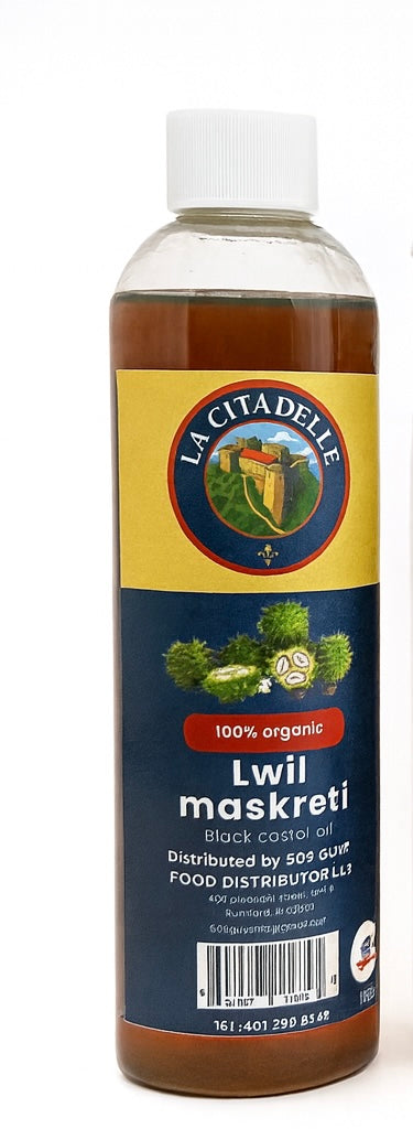 organic castor oil. lwil maskreti